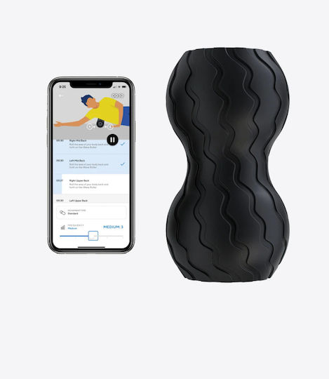 Therabody Wave Duo Топчест ролер Черен 17.9см