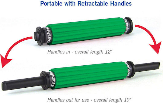 Thera-Band Ridged Portable Κύλινδρος Μασάζ Πράσινος 48cm