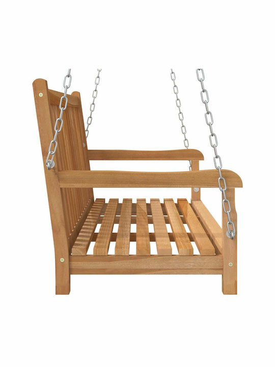 Leagăn suspendat 2 sloturi Lemn Maro L114xL60xH64cm