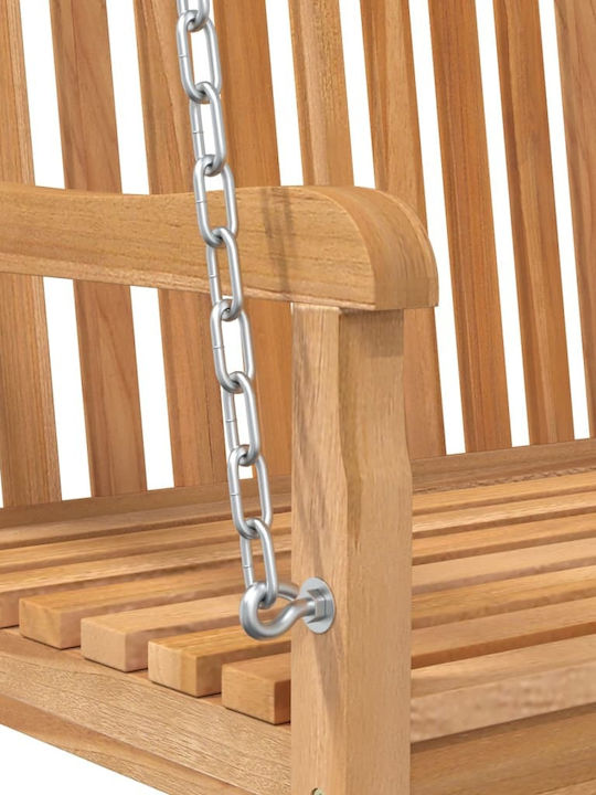 Leagăn suspendat 2 sloturi Lemn Maro L114xL60xH64cm