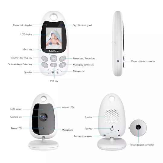Andowl Wireless Baby Monitor , Two-way Communication & Lullabies