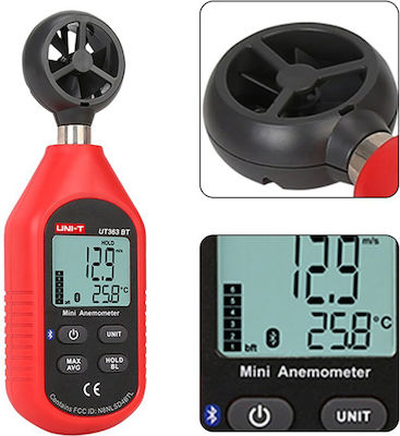 Uni-T UT363BT Anemometru 0~30m/s με Bluetooth