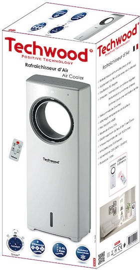 Techwood Вентилатор Без Перки 110W с Дистанционно Бял