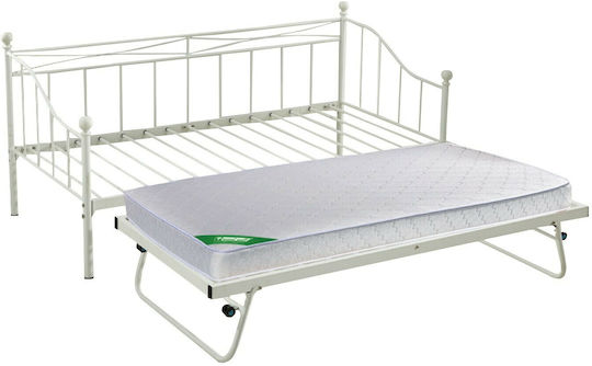 Marin Daybed Kinderbett Metall Weiß Für Matratze 90x190cm