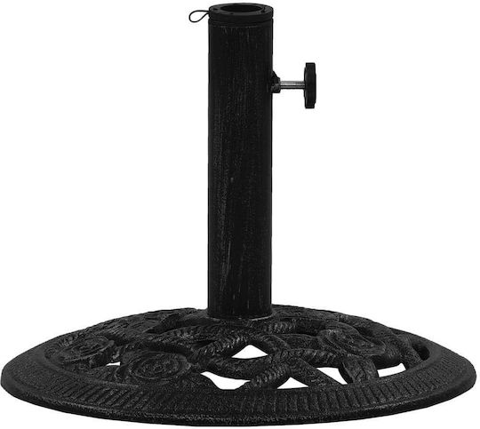 vidaXL Stand de umbrelă din Fontă Negru 40x40x32cm