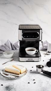 Gorenje ESCM15DBK Espressoare 1100W Presiune 15bar Argintie 737434