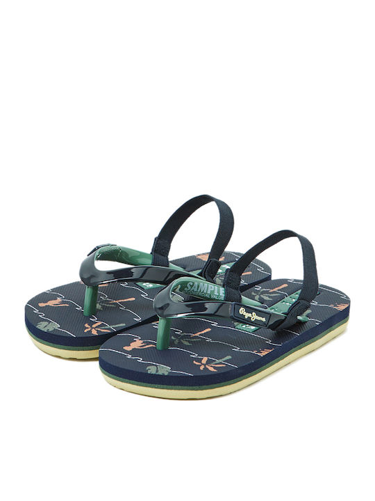 Kids' Flip Flops Navy Blue