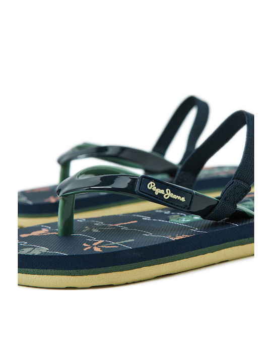 Kids' Flip Flops Navy Blue
