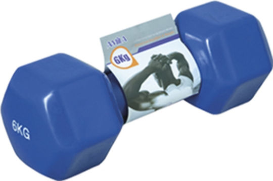 AMILA Dumbbell Hexagon Vinyl 1 x 6.0kg