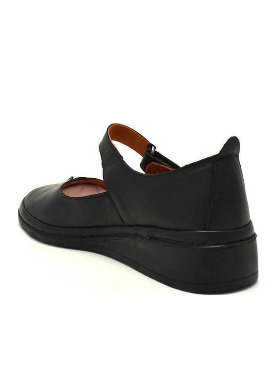 Anatomic Leather Ballerinas Black