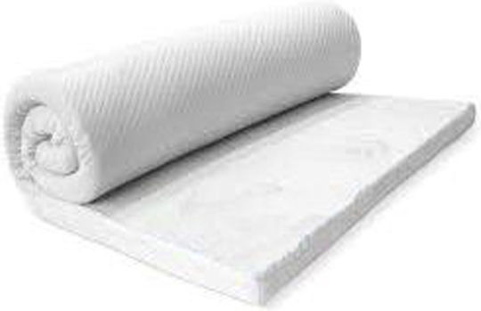 Eco Sleep Топ матрак Waterfoam Единичен Пяна Импрегниран с Алое Вера и Подвижен Калъф 110x200x4см