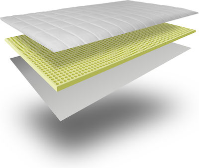 Ypnos Double Latex Mattress Topper Latex Καπιτονέ Olive Oil Infused with Removable Cover & Elastic Straps 150x200x6cm