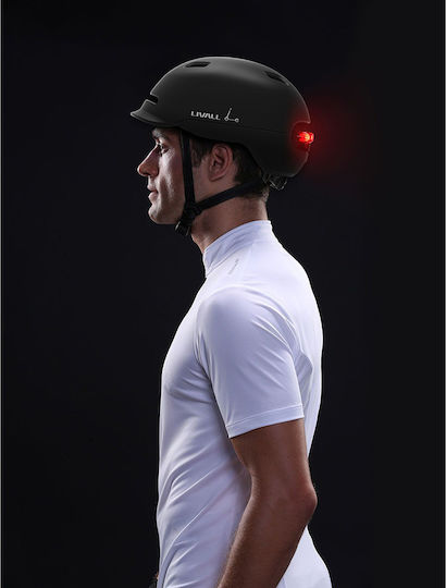 Livall C20 Κράνος για Ηλεκτρικό Scooter Large/57-61cm σε Μαύρο Χρώμα
