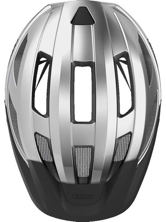 Abus Macator Bicycle Helmet Mountain / Road Silver