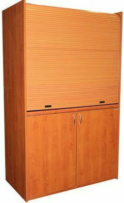 Silver ΚΣ125 Πολυκουζινάκι με Αριστερή Γούρνα 125x65x209cm Κερασί