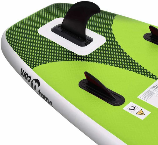 vidaXL Φουσκωτή Σανίδα SUP με Μήκος 3.6m Πράσινη