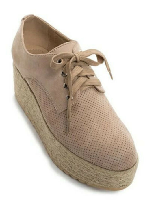 Migato Damen Derby in Beige Farbe