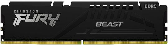 Kingston Fury Beast DDR5 16GB RAM με 2x8GB Modules και Ταχύτητα 5200 για Desktop