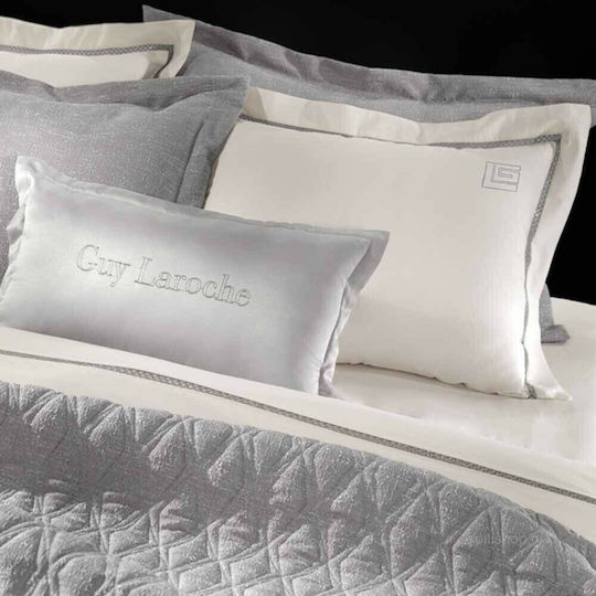 Guy Laroche Set Cearșafuri King Size 270x280cm. Blend Argint Ivory 4buc