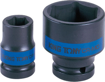 King Tony Căpăcel Pneumatic - Pneumatic Hexagonal cu Patrat de Prindere 1/2" Diametru 36mm 1buc