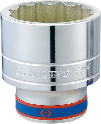 King Tony Socket Phillips with Square Drive 1/2" Diameter 18mm