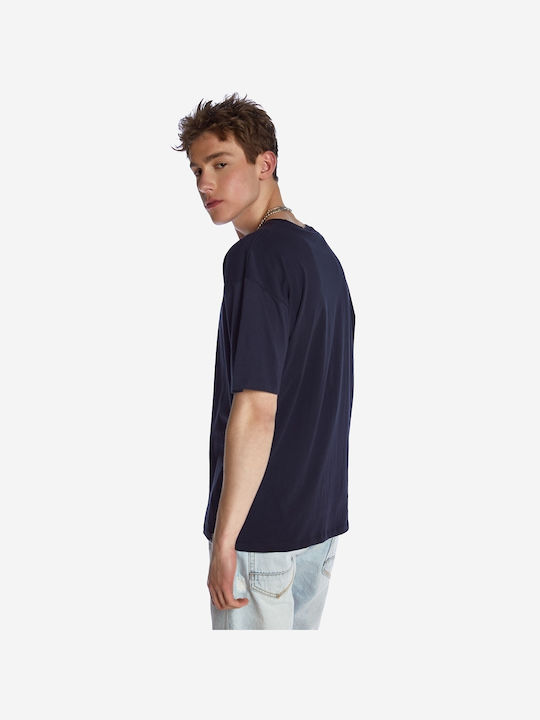 Brokers Jeans Men's Short Sleeve T-shirt Navy Blue