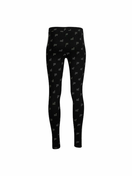 Fila Crismon Frauen Lang Leggings Hochgeschnitten Schwarz