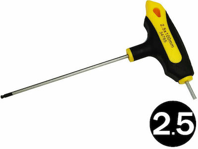 F.F. Group Allen Wrench T Shaped with Head Size 2.5mm