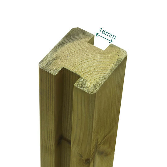 Showood Ограда Frame за Ограда на Градина от Дърво 420x5x5бр 1бр