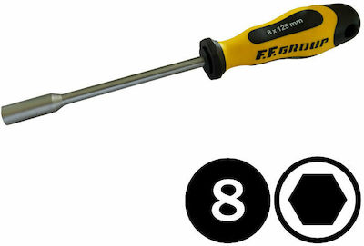 F.F. Group Magnetic Screwdriver Sockets with Length 125mm