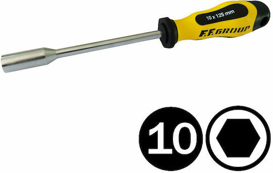 F.F. Group Magnetic Screwdriver Sockets with Length 125mm