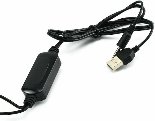 Andowl Q-YX17 Ηχεία Υπολογιστή 2.0 με RGB Φωτισμό και Ισχύ 3W Μαύρα