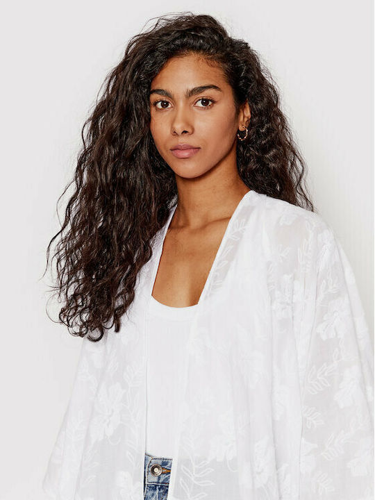 Desigual Clara Women's Mini Kimono Beachwear White
