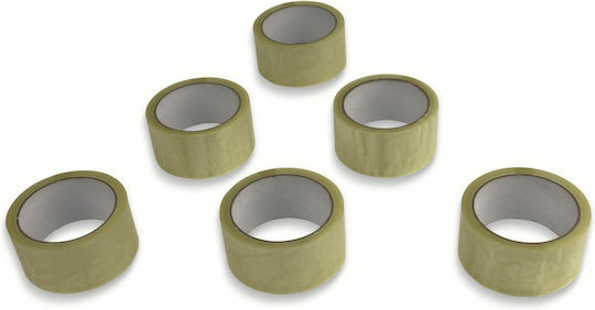 Kinzo Verpackungsfolie 48mm x 50m Transparent 6Stück