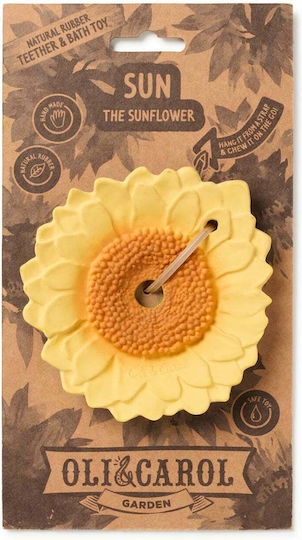 Oli&Carol Sun The Sunflower Teether from Rubber for 0 Months+