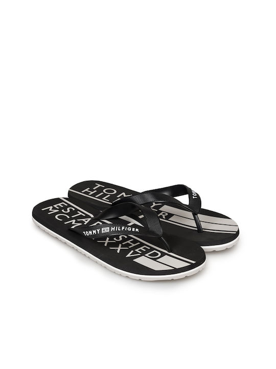 Tommy Hilfiger Flip Flops σε Μαύρο Χρώμα