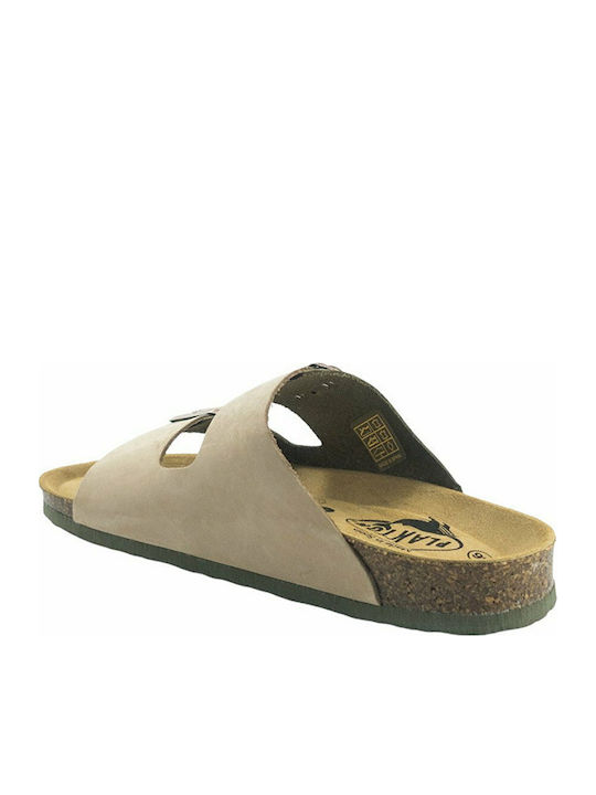Leather Women's Flat Sandals Anatomic Olivia Nocciola