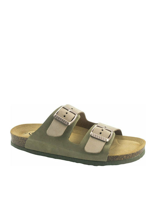 Leather Women's Flat Sandals Anatomic Olivia Nocciola
