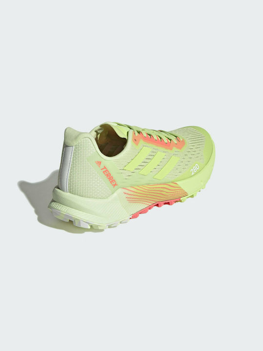 Terrex Agravic Flow 2.0 Дамски Спортни обувки Планинско бягане Почти Лайм / Pulse Lime / Turbo