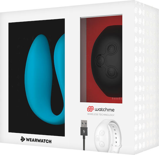 Wearwatch Dual Pleasure Wireless Technology WatchMe Vibrator für Paare mit Fernbedienung Indigo/Jet Black