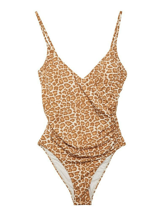 Ολόσωμο Μαγιό Animal Print Beige/Birch