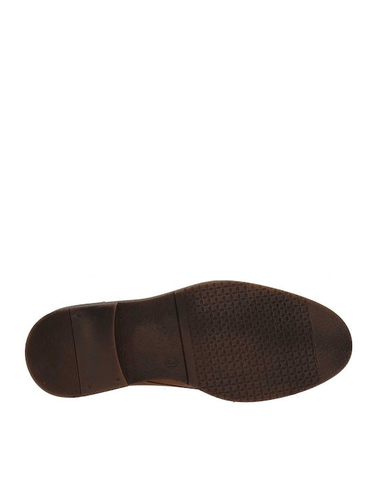 Piele Tabac maro Ghete barbati