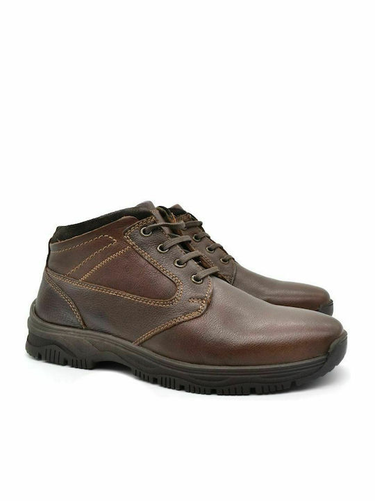 Canguro E052-301 Men's Leather Boots Brown