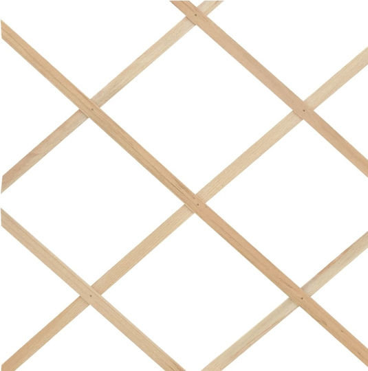 Grătare Pliabile De Grădină Din Lemn Cu Design În Grilă Romb Bej 80x180cm 5 Piese
