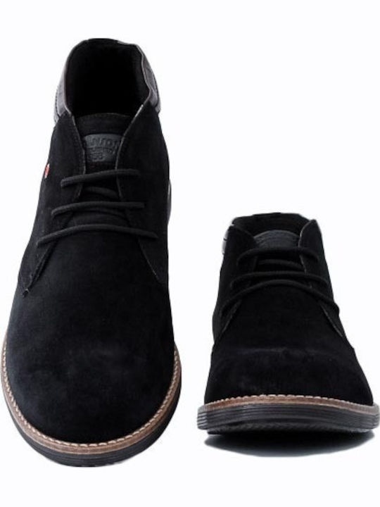 Suede Ανδρικά Μποτάκια Μαύρα
