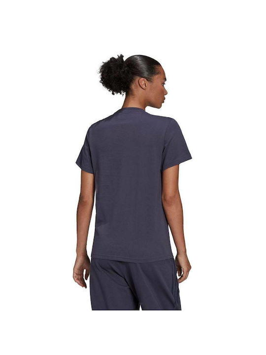 Adidas Damen Sportlich T-shirt Marineblau