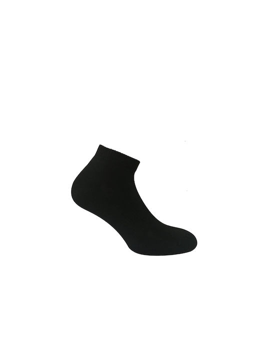 Walk Men's Solid Color Socks Black