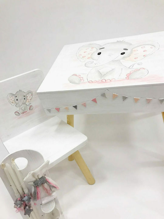 Έλενα Μανάκου Elephant Desk Βαπτιστικό Πακέτο με Θέμα Ελέφαντας