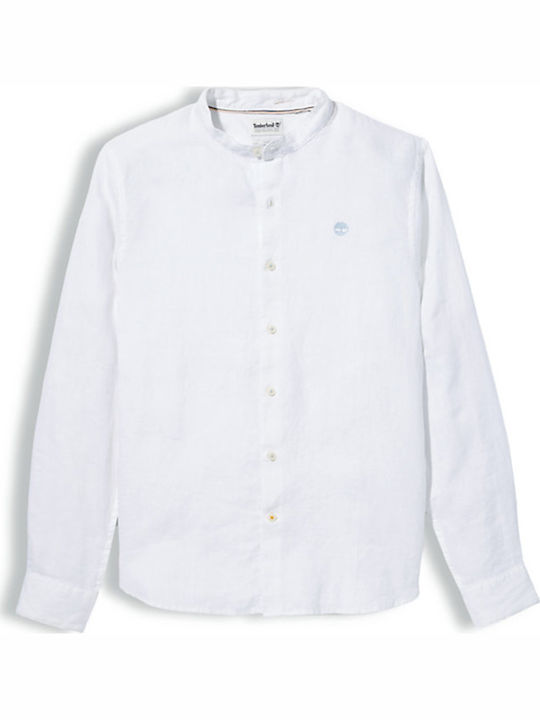 Mill Long-sleeved Linen Shirt White