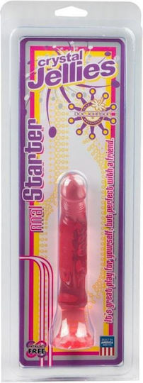 Doc Johnson Crystal Jellies Anal Starter Анално дилдо Розов 15.2см